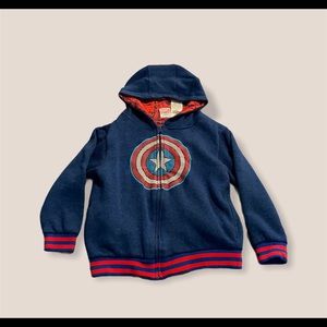 Kids Marvel Captain American Zipper Hoodie